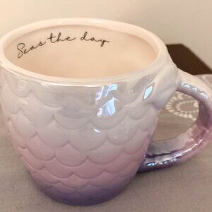 Mainstays Ceramic Purple Mermaid Tail Coffee Tea Mug